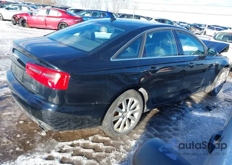2014 Audi A6 3.0T Premium Plus from USA, damaged, VIN WAUFGAFCOEN026554